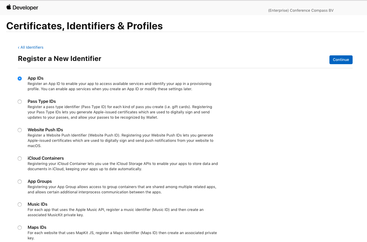 Apple Developer Enterprise Program Creating IOS Certificates For Test